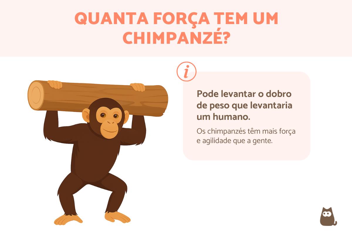 Qual é a força de um chimpanzé?