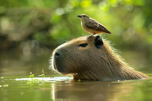 Curiosidades da capivara - 3. Seu corpo está adaptado à água