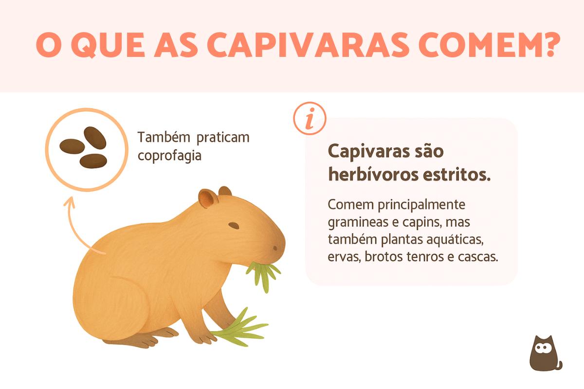 O que as capivaras comem?