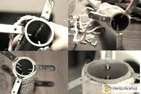 Arranhador caseiro para gatos - Como fazer um arranhador para gatos com barbante
