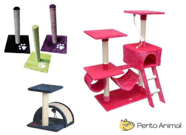 Arranhador caseiro para gatos - Tipos de arranhadores