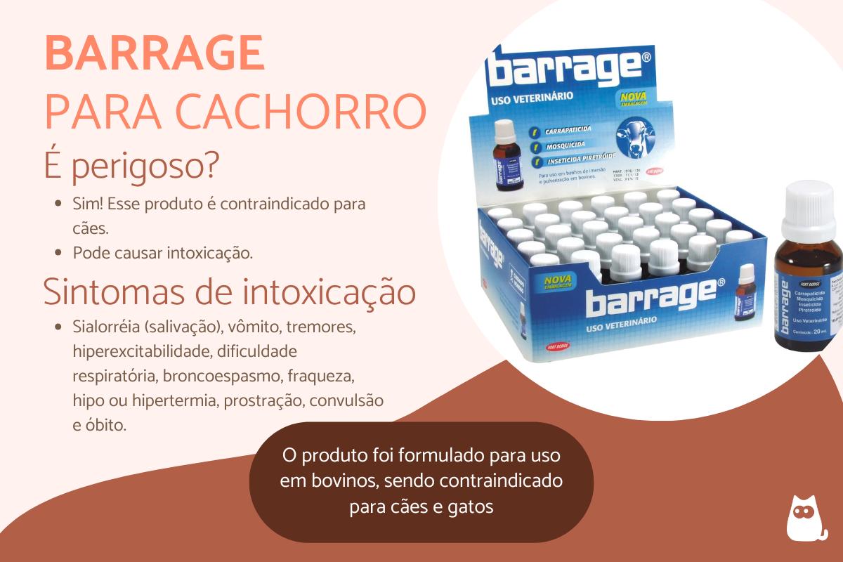 Veneno Barrage é perigoso para cachorro?