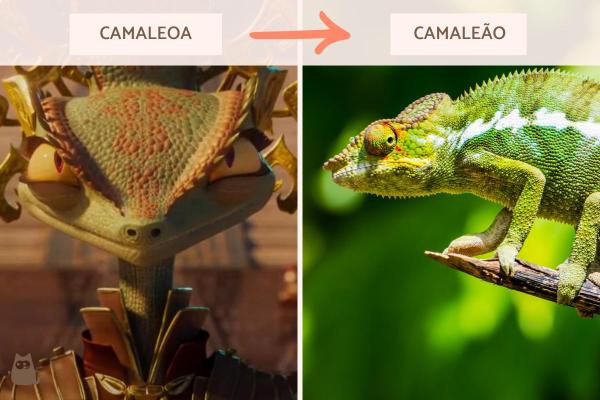 Quais são os animais de Kung Fu Panda? - Camaleoa: camaleão