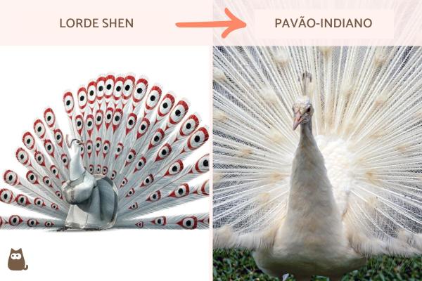 Quais são os animais de Kung Fu Panda? - Lorde Shen: pavão-indiano