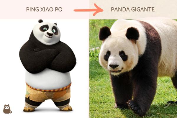 Quais são os animais de Kung Fu Panda? - Ping Xiao Po: urso-panda