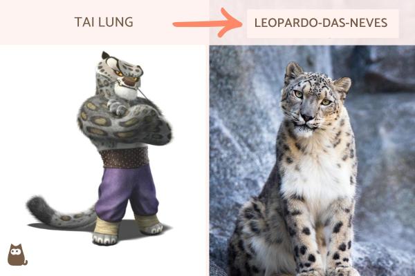 Quais são os animais de Kung Fu Panda? - Tai Lung: leopardo-das-neves