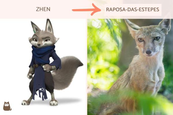 Quais são os animais de Kung Fu Panda? - Zhen: raposa-das-estepes